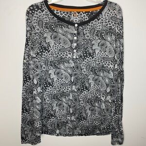 𝅺FIELD and Stream Top, Long Sleeve (adjustable), Lightweight, Paisley Top